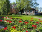 Haus des Gastes im Frühling